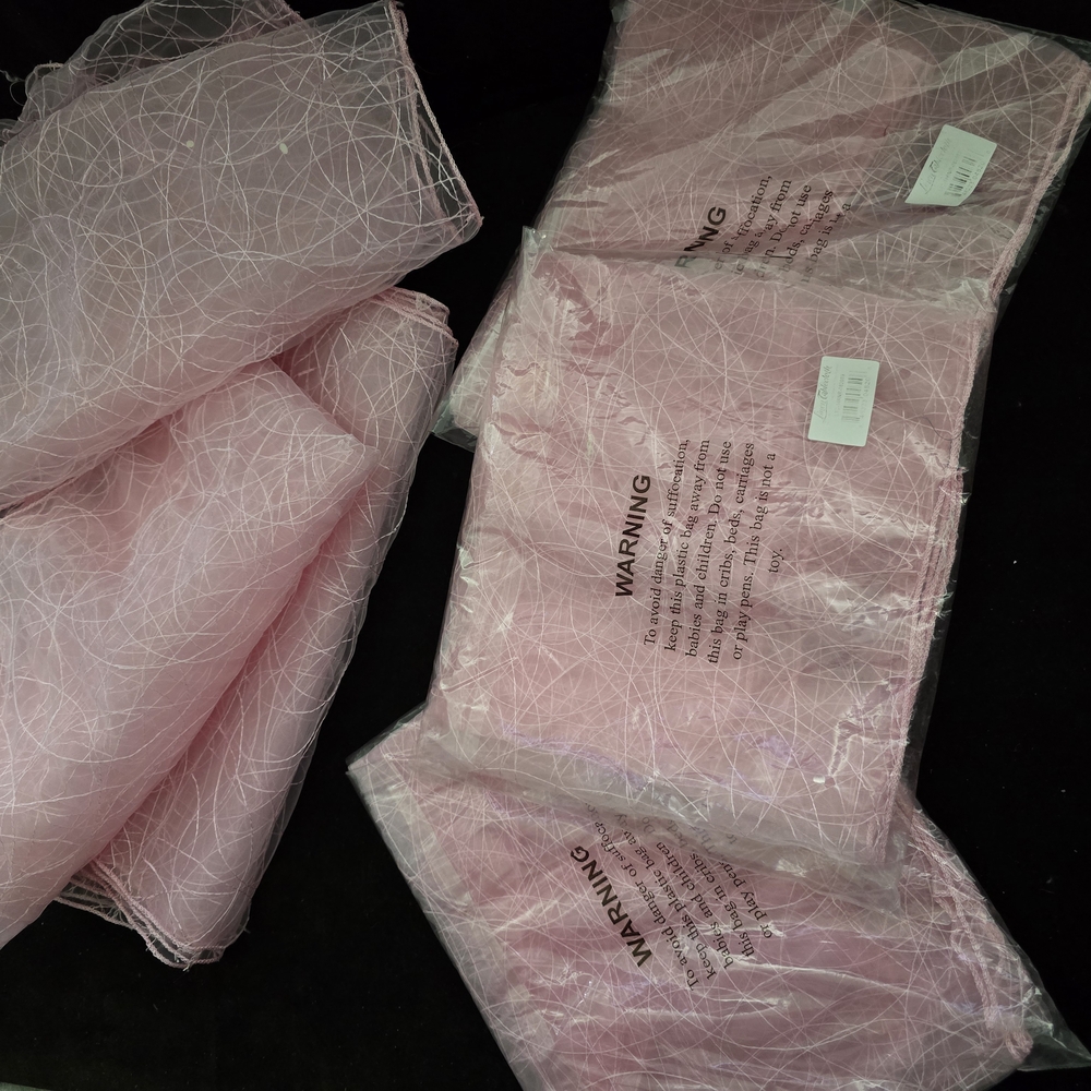 Pink Decorative Mesh Fabric